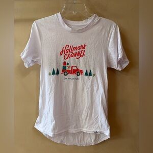 HALLMARK CHANNEL OH WHAT FUN T SHIRT Christmas Movies Lover Womens SMALL